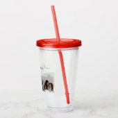 Modern Clear Fotocollage Stepmom Moederdag Acryl Drinkbeker (Links)