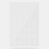 Modern Clear Seating Chart (Recto)