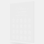 Modern Clear Seating Chart (Angle)