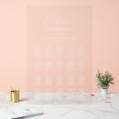 Modern Clear Seating Chart Acryl Bord (Huwelijk)