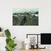 Modern Cliff Edges Abstract Landschapsschilderij Poster (Thuiskantoor)