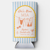 Modern Coastal Bachelorette Party Can Coolers (Voorkant)