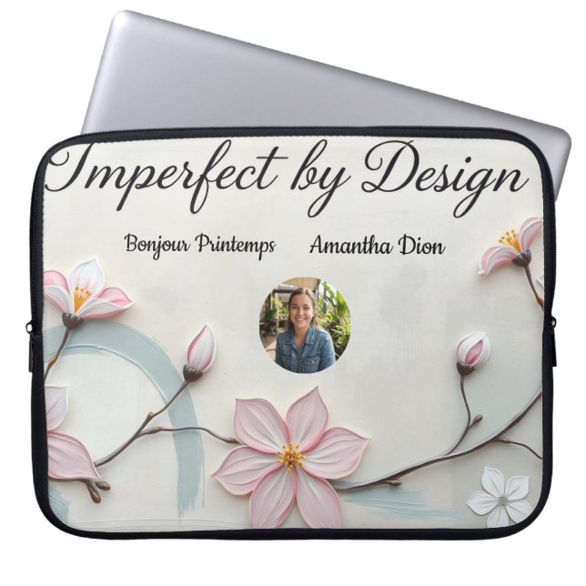 Modern Coffee Bar Deco Aesthetic Personalized Laptop Sleeve (Voorkant)