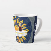 Modern Coffee Bar Deco Aesthetic Personalized Latte Mok (Rechterhoek)