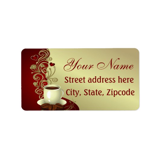 Modern Coffee Lover Etiket (Voorkant)