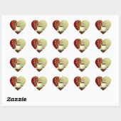 Modern Coffee Lover Hart Sticker (Vel)