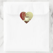 Modern Coffee Lover Hart Sticker (Tas)