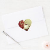 Modern Coffee Lover Hart Sticker (Envelop)