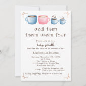 Modern Coffee Thema Schattigee 2e Baby Sprinkle Kaart (Voorkant)