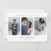 Modern Collage 3 Foto's Wedding minimalistisch scr (Voorkant)