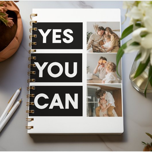 Modern Collage Family Photo & Motivation Quote Planner