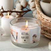 Modern Collage Foto Best Mam Dog Ever Rechthoekige Sticker