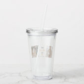 Modern Collage Photo & Happy Thanksgiving Dad Acryl Drinkbeker (Achterkant)