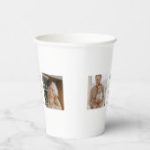 Modern Collage Photo & Happy Thanksgiving Dad Papieren Bekers (Rechts)