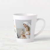 Modern Collage Photo Happy Thanksgiving Grandma Latte Mok (Rechts)