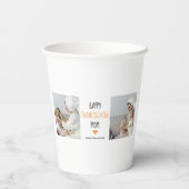 Modern Collage Photo Happy Thanksgiving mama Papieren Bekers (Achterkant)