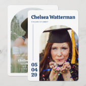 Modern College Graduation Party Uitnodiging (Voorkant / Achterkant)