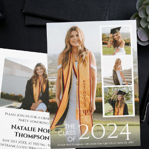 Modern College of High School Elegant Afstuderen Kaart