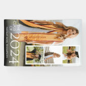 Modern College of High School Elegant Afstuderen Spandoek (Horizontaal)