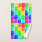 Modern Color Blocks Abstract Pattern Bad Handdoek (Handdoek)