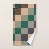 Modern Color Checks Checkerboard Bad Handdoek (Handdoek)