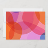 Modern Colorblock Border Gepersonaliseerde scriptn Notitiekaartje (Achterkant)