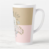 Modern Colorblock Bouquet Latte Mok (Rechts)