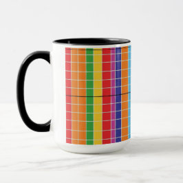 Modern Colorful Abstract Geometric Coffee Mug Bol Mok