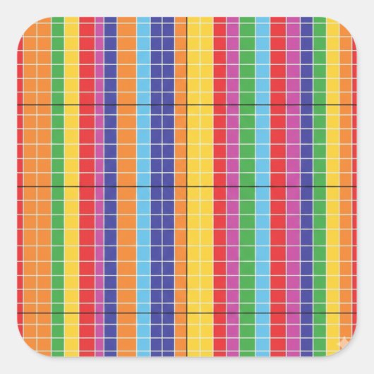 Modern Colorful Abstract Geometric Sticker Bold R (Devant)