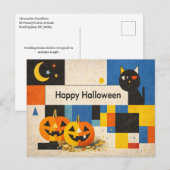 Modern Colorful Abstract Halloween Feestdagenkaart (Voorkant / Achterkant)