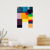 Modern Colorful Abstract Poster (Keuken)