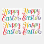 Modern Colorful Egg Pattern Easter Wrapping Paper (Voorkant)