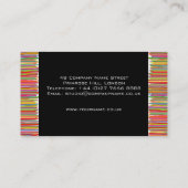 Modern Colorful Interior Designer Visitekaartje (Achterkant)