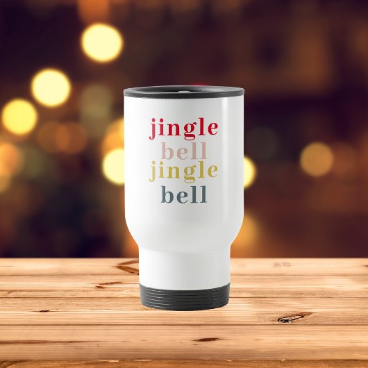 Modern Colorful Jingle Bell Jingle Bell Reisbeker