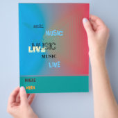 Modern Colorful Music Event Flyer (Hand)