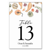 Modern Colorful Pumpkin Autumn Kaart (Achterkant)