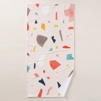 Modern colorful Terrazzo seamless patterns with co