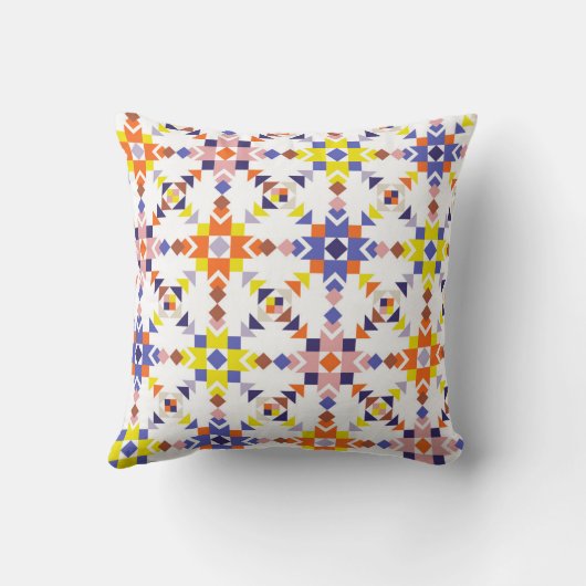 Modern Colorwave Throw Pillow Kussen (Achterkant)