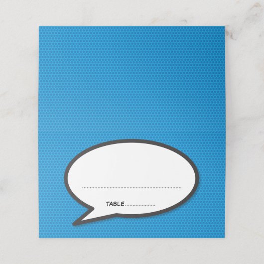 Modern Comic Book Speech Bubble Bruiloft (Buitenkant ongevouwen)