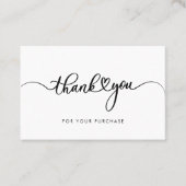 Modern Company Logo Script Dank u wel Visitekaartje (Voorkant)