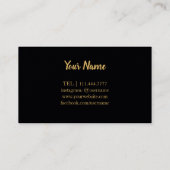 Modern Compass Gold Nautical Visitekaartje (Achterkant)