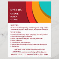 Modern concept, grafische vormgever Adverteren
