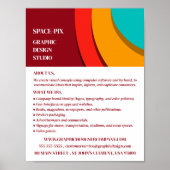 Modern concept, grafische vormgever Adverteren Poster (Voorkant)