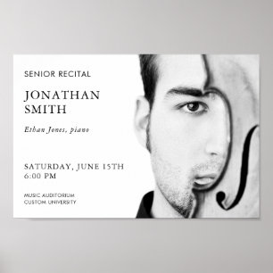 Modern Concert Poster Sjabloon Senior Overweging