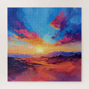 Modern Condo Decor Zonsondergang Legpuzzel