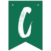 Modern Congrats Afstudeerder Green Afstuderen Vlaggetjes (Tweede vlag)