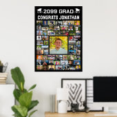 Modern Congrats Afstuderen 59 fotocollage Poster (Thuiskantoor)