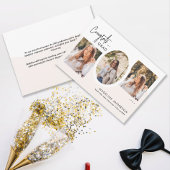 Modern Congrats Script 3 Fotocollage Afstuderen Aankondiging