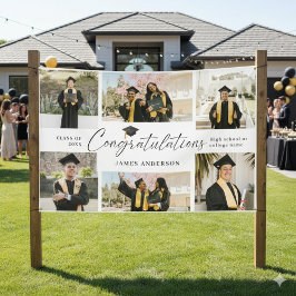 Modern Congratulations Graduate 7 Photo Collage Spandoek