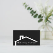 Modern constructie dak embleem visitekaartje (Staand voorkant)